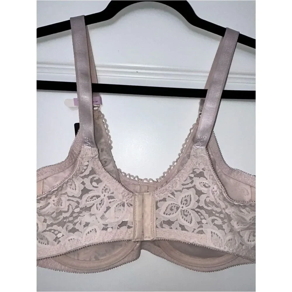 New, Bali Smoothing 3432 Lace Underwire Bra - Picture 6 of 7